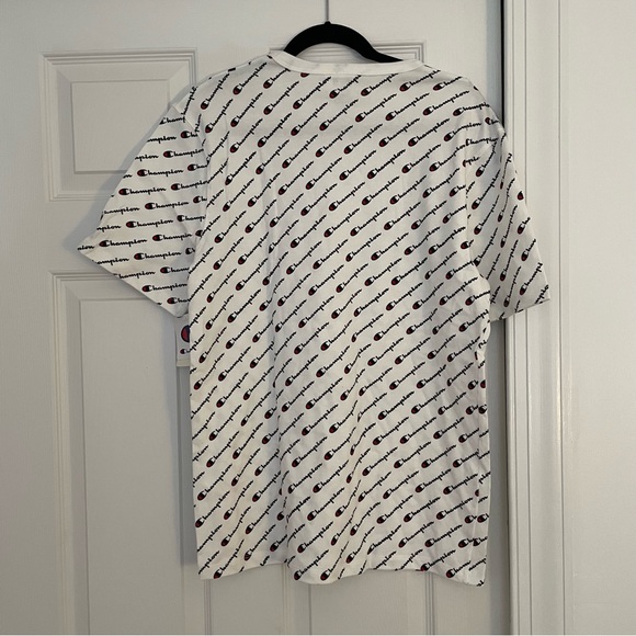 NWT Champion Diagonal Script Tee - White - Picture 3 of 4